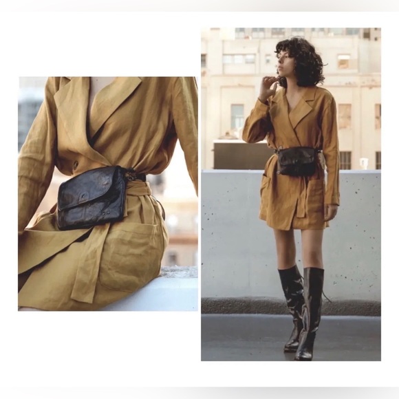 NWT Bed Stu Leather Ziggy Clutch Crossbody Belt Bag Black DD Retail $195 - Picture 15 of 15